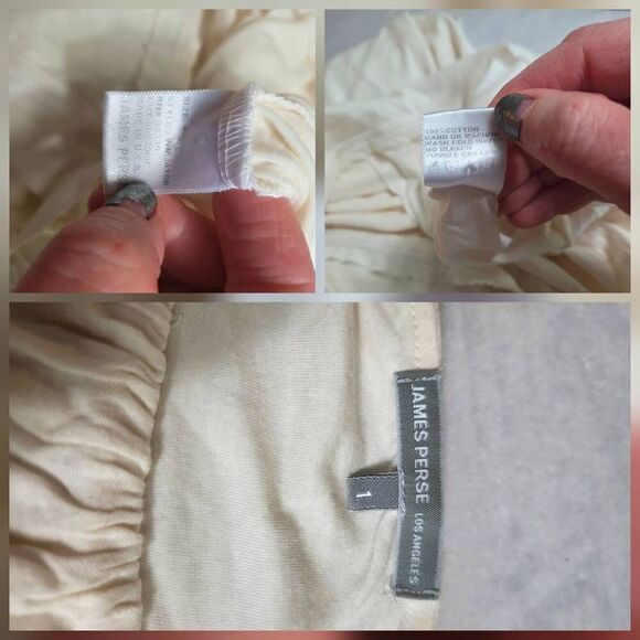 James Perse Fray Hem Pastel Blush Pink Adjustable Strap Cotton Midi Dress Sz. 1 - Picture 10 of 10